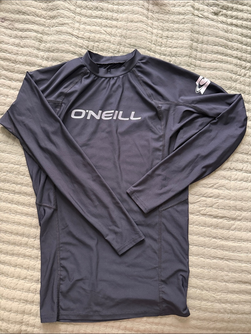 O'Neill Long Sleeve Black Rash Guard- Size M